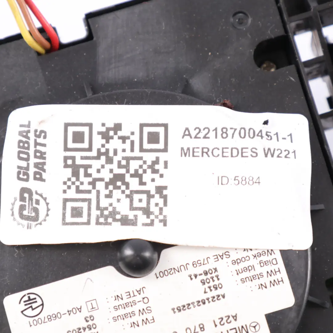 Mercedes W221 Przełącznik Panel Sterowania Nawigacji A2218700451