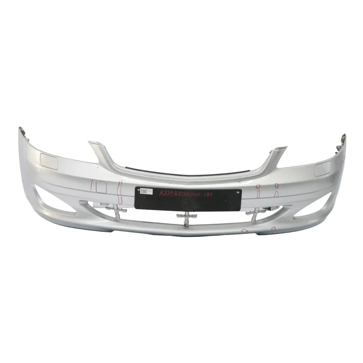 Mercedes W221 Front Bumper Trim Panel Covering Iridium Silver Metallic - 775