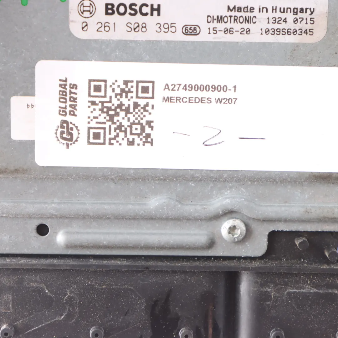 Mercedes W207 E200 BE M274.920 Engine Unit Module ECU Kit A2749000900 Key