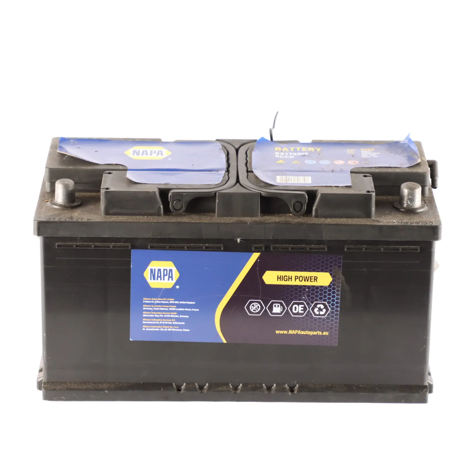 NAPA 019N Car Battery 12V 90Ah 800A