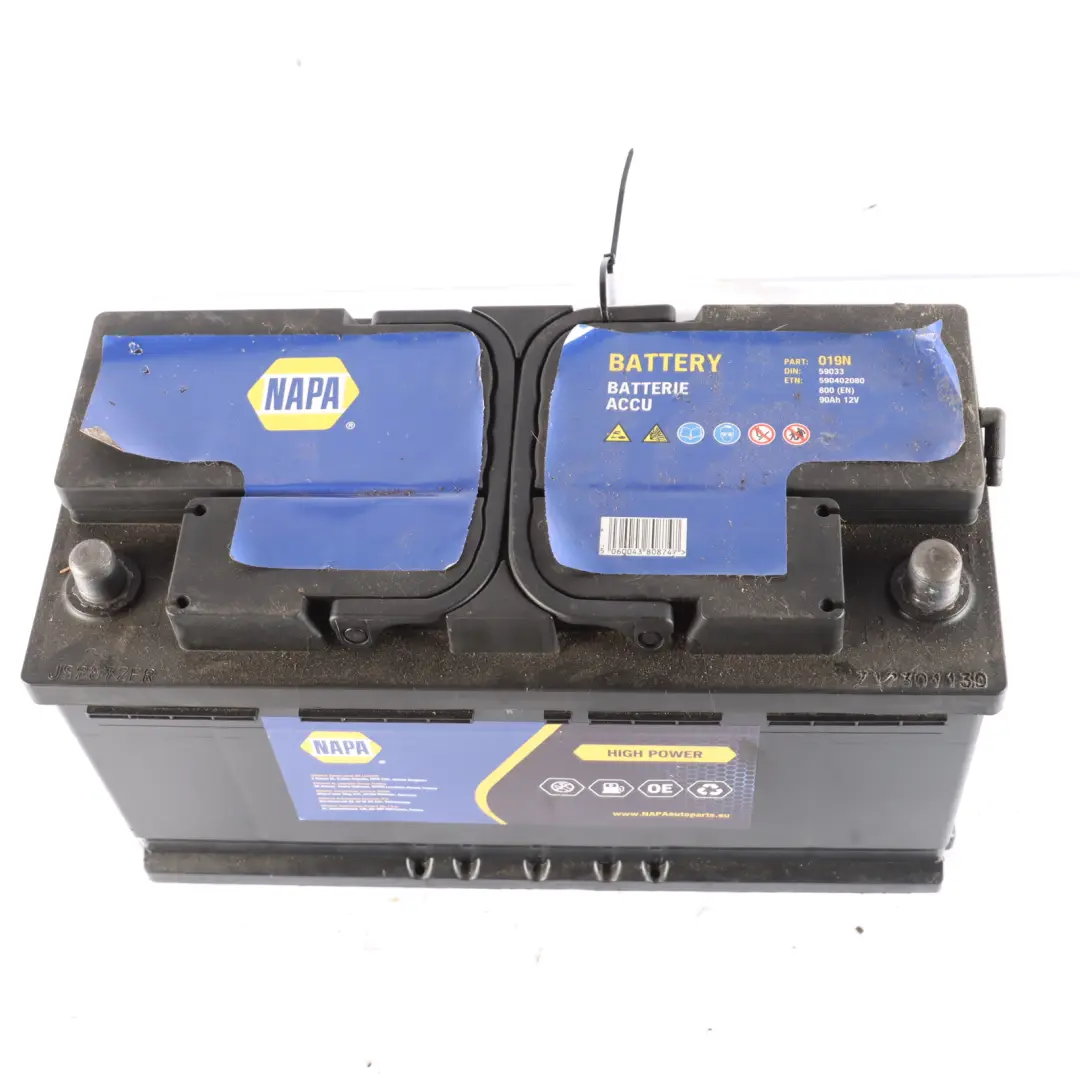 NAPA 019N Car Battery 12V  90Ah 800A