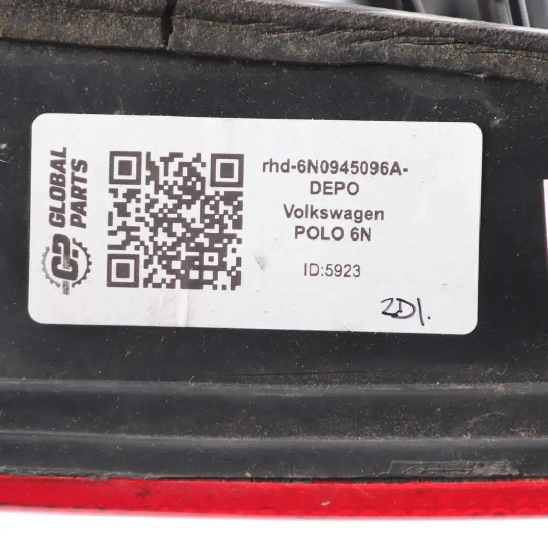 VW Volkswagen Polo 6N Tail Lamp Rear Right O/S Trunk Lid Light 6N0945096A DEPO