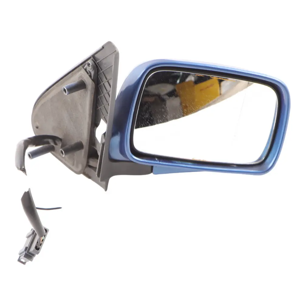 VW Volkswagen Polo 6N Wing Mirror Outside Right O/S Fjordblue Pearl R5V