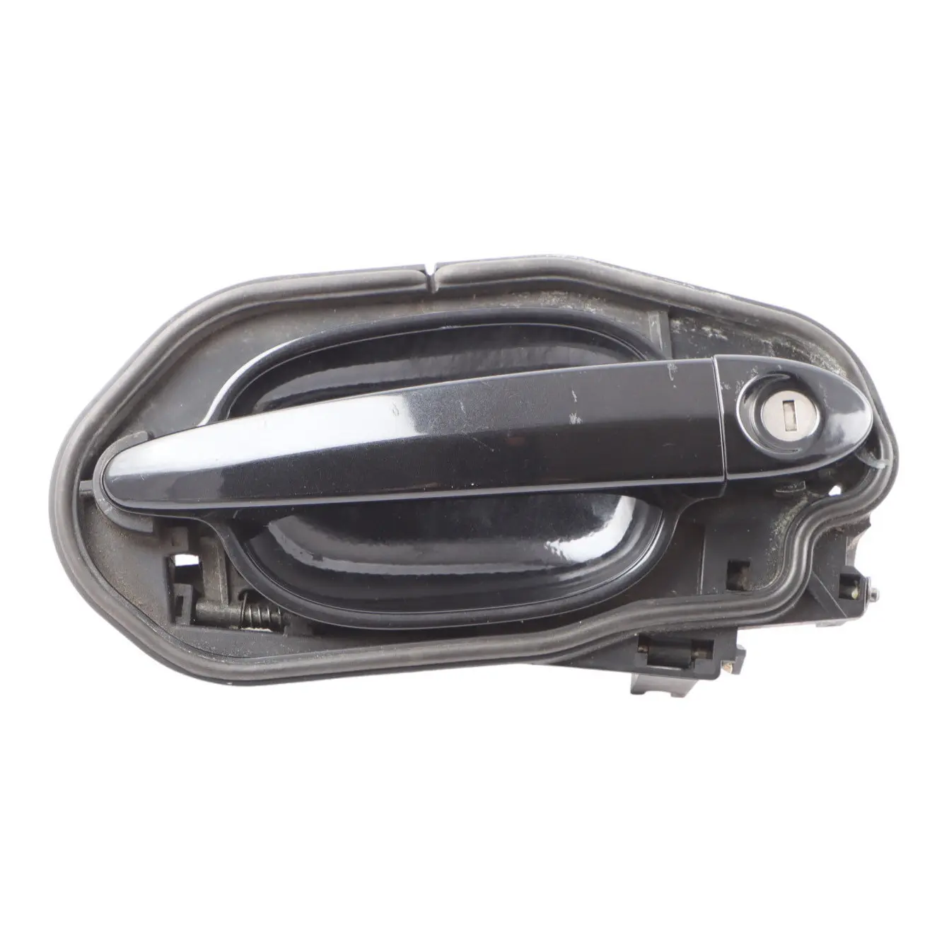 BMW 5 Series E60 E61 Complete Grab Door Handle Front Right O/S Black Sapphire