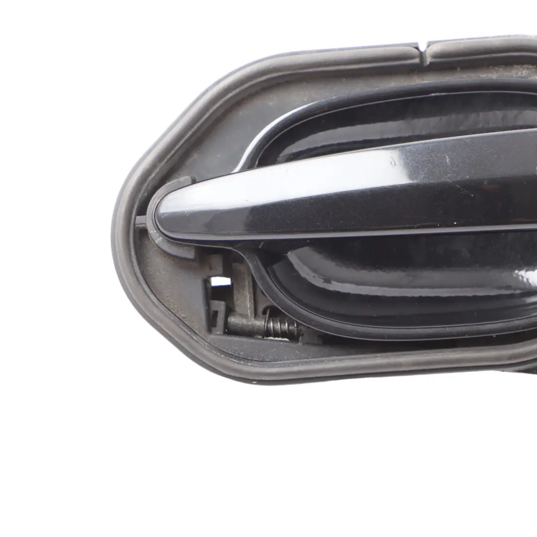 BMW 5 Series E60 E61 Complete Grab Door Handle Front Right O/S Black Sapphire