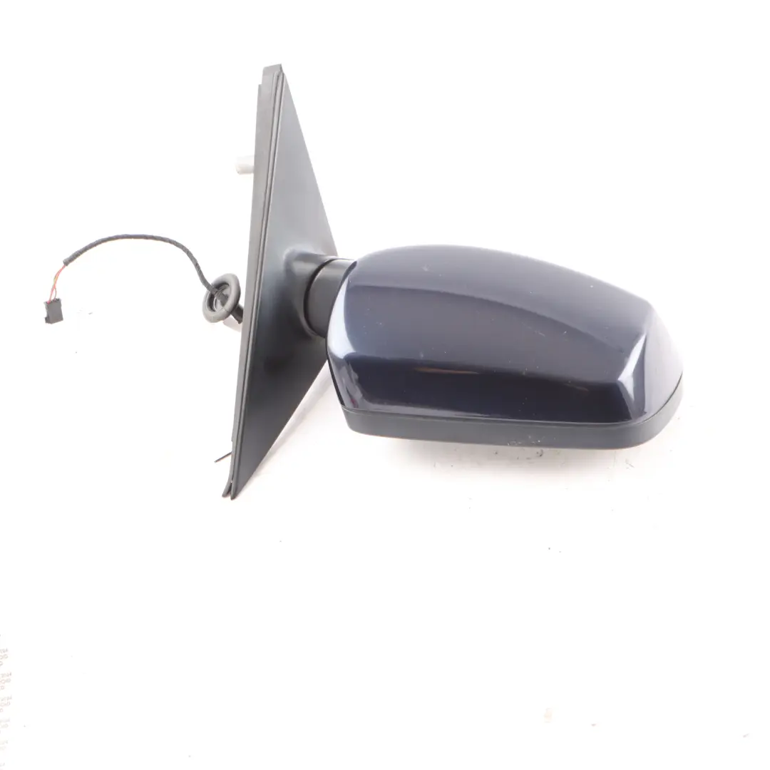 Wing Mirror BMW E60 E61 Auto Dip Power Fold Right O/S Monacoblau Blue - A35