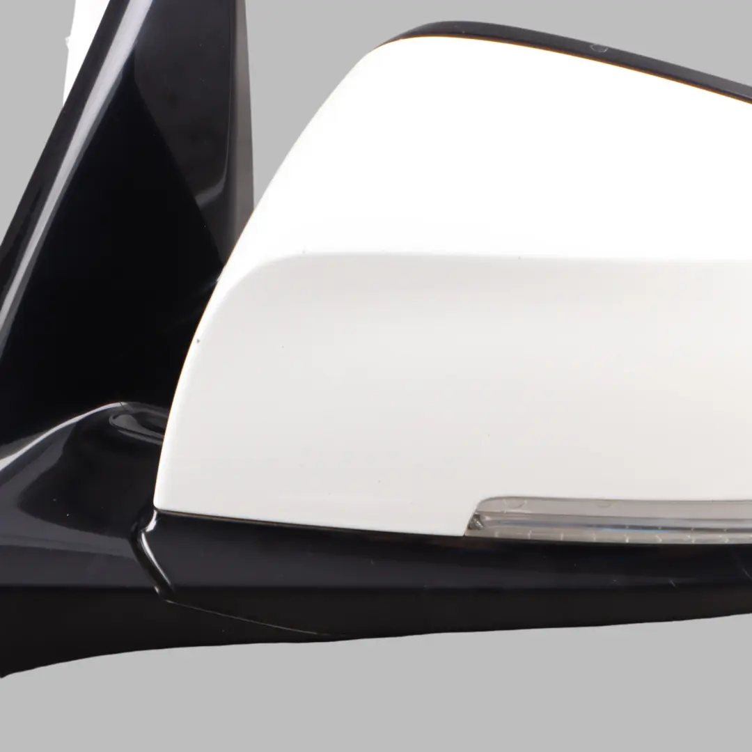 BMW 1 Series F20 Left Heated Wing Mirror N/S High Gloss Alpinweiss Alpine White