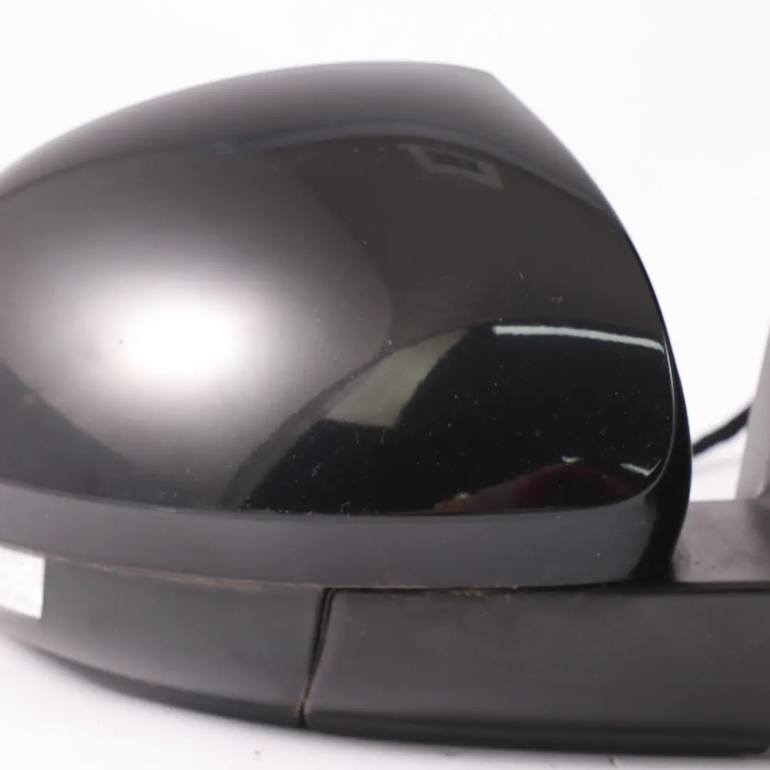 VW Volkswagen Sharan Mk2 7N Door Wing Mirror Right O/S Deep Black - C9X