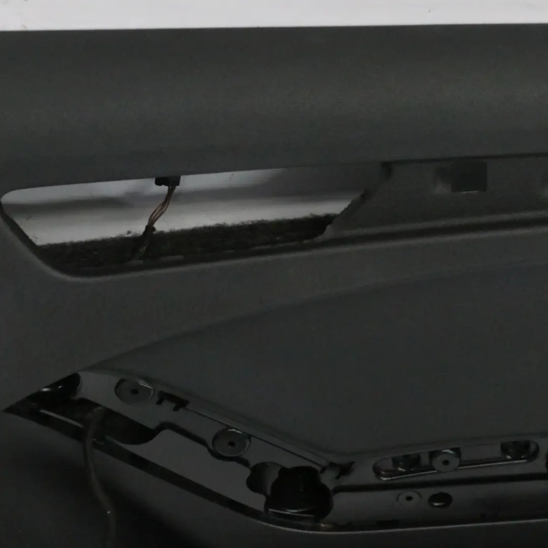 Audi A4 B8 Front Door Card Right O/S Lining Trim Panel Leather Black 8K2867104J