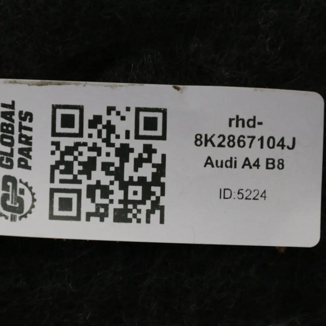 Audi A4 B8 Front Door Card Right O/S Lining Trim Panel Leather Black 8K2867104J