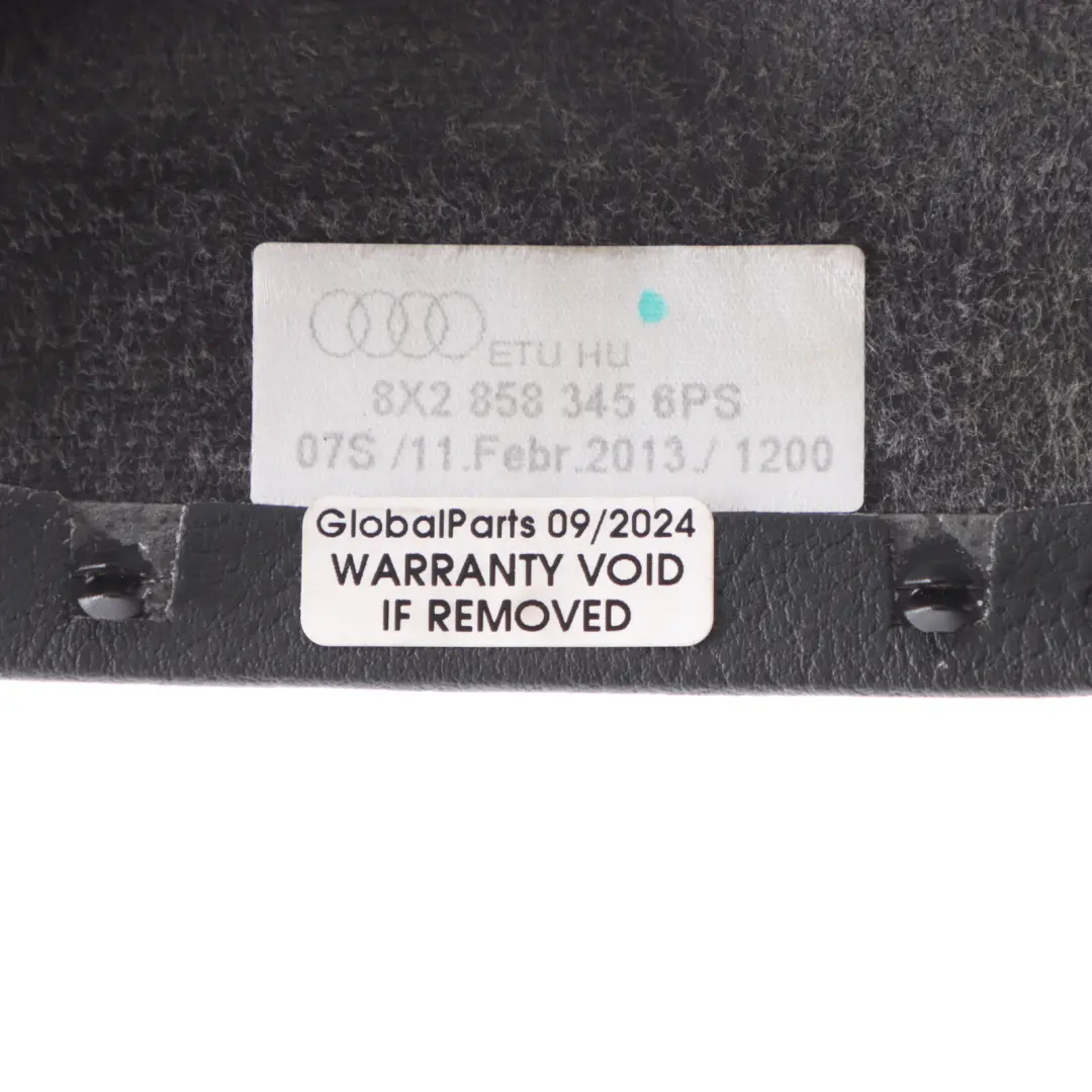 Audi A1 8X Upper Trim Cover Panel Steering Column Black Interior 8X28583456PS