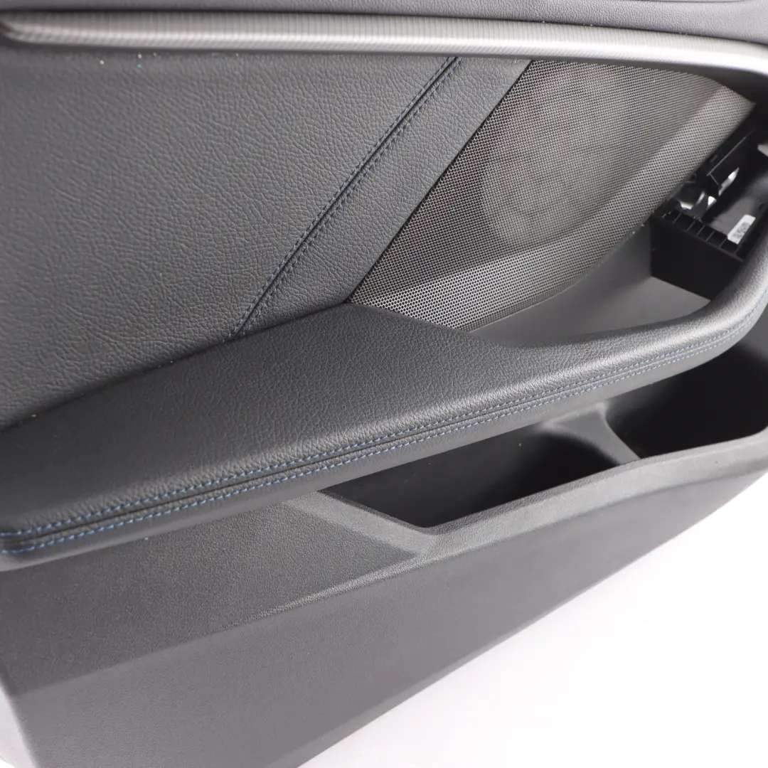 BMW F44 Front Door Card Cover Left N/S Trim Panel Leather Black 9418291