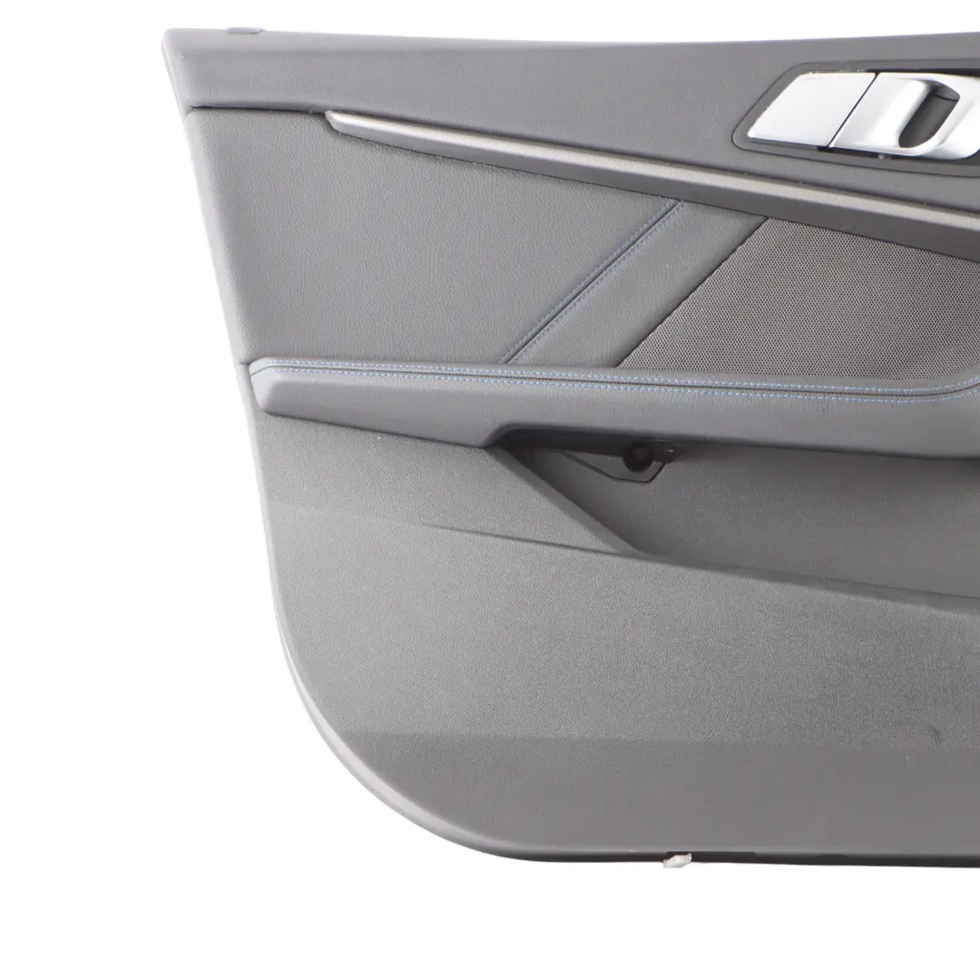 BMW F44 Front Door Card Cover Left N/S Trim Panel Leather Black 9418291