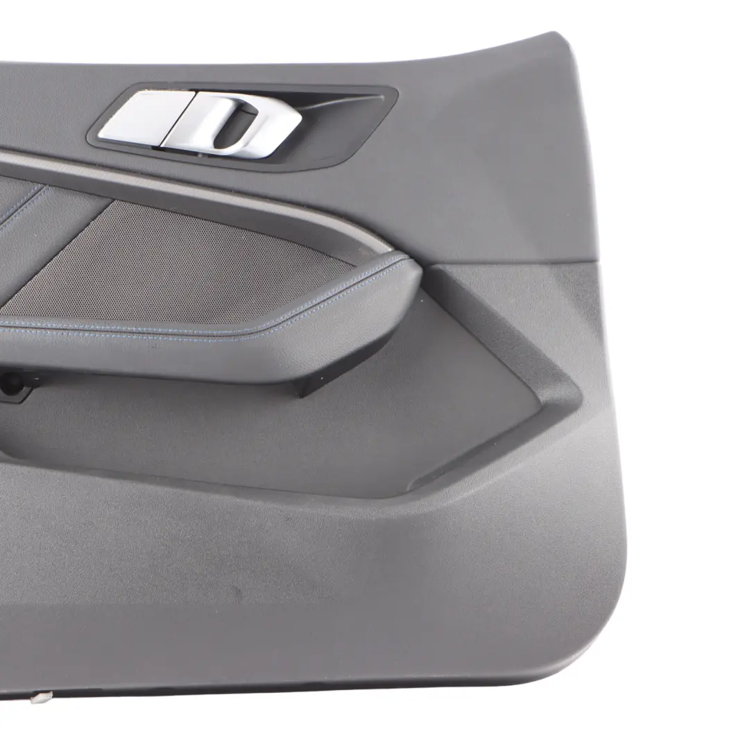 BMW F44 Front Door Card Cover Left N/S Trim Panel Leather Black 9418291