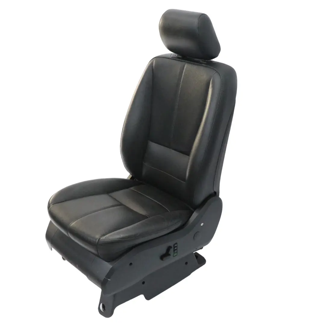 Mercedes ML W163 Front Seat Heated Memory Black Leather Left N/S Seat