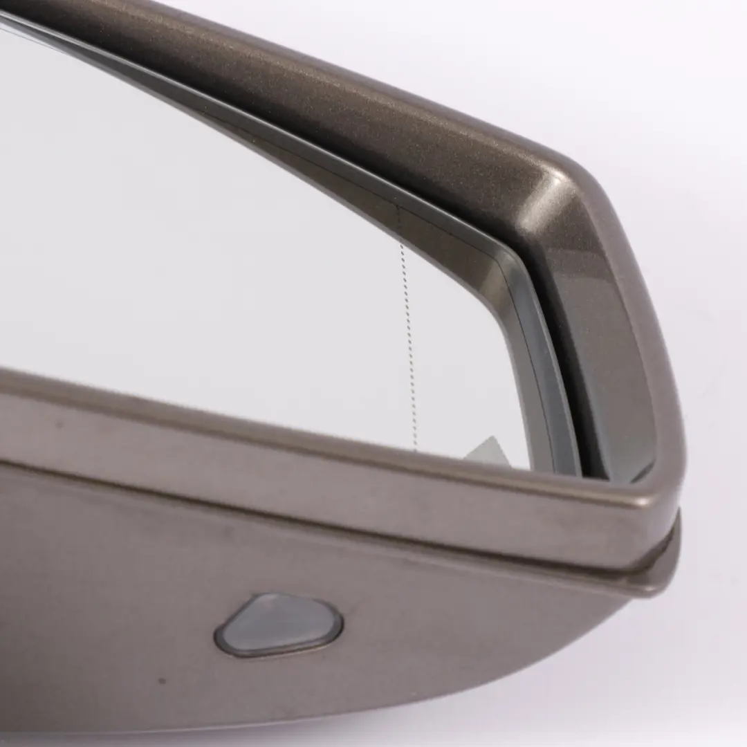 Mercedes X218 Right O/S Side Wing Mirror Blind Spot Auto Dimming Indium Grey