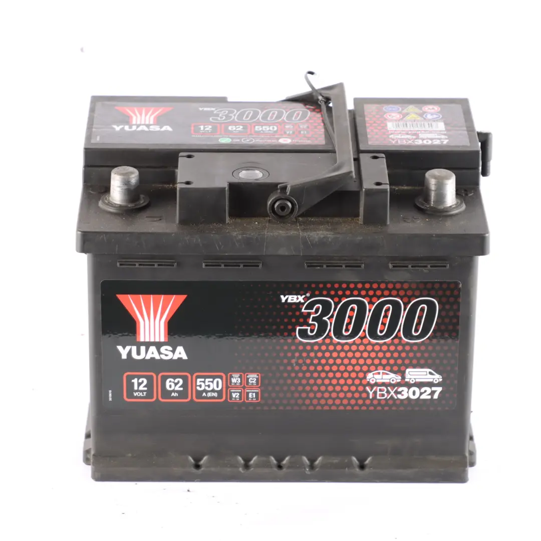 YUASA YBX3000 YBX3027 Car Battery 12V 62Ah 550A 