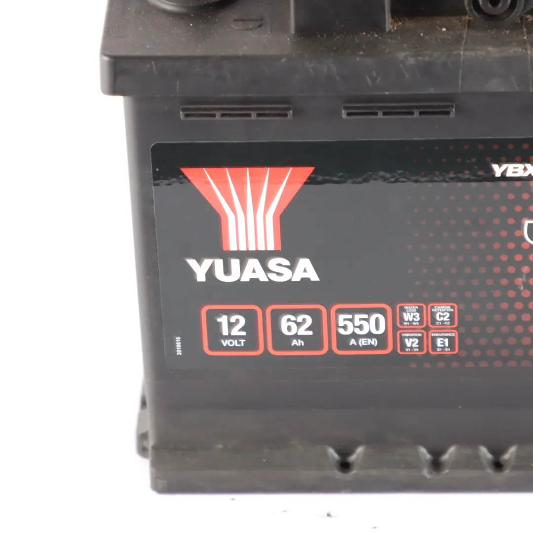 YUASA YBX3000 YBX3027 Car Battery 12V 62Ah 550A 