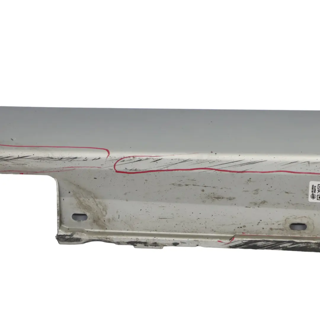 BMW E60 E61 Door Sill Side Cover Skirt Left N/S Titansilber Silver - 354