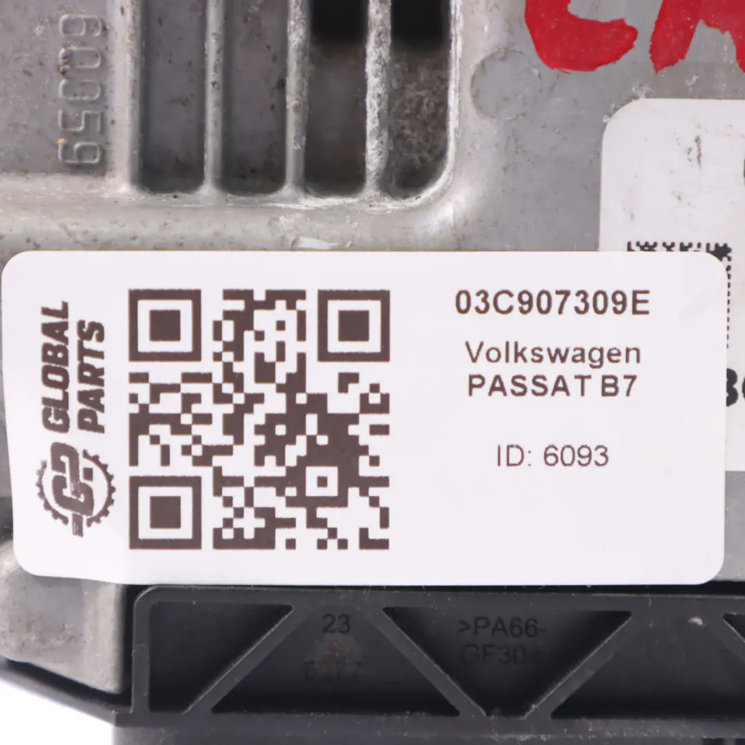 Volkswagen Passat B7 CAXA 122HP ECU Unidad Control Motor Automático 03C907309E