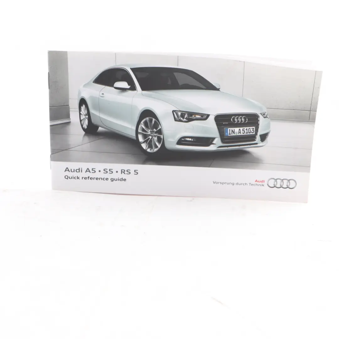 Audi A5 8T Owner Handbook Manual 125318T320