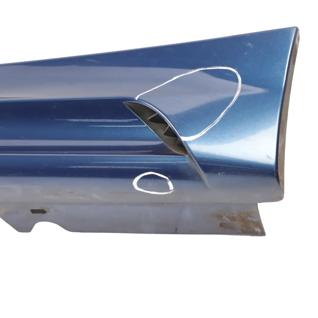 BMW E90 LCI Side Skirt M Aerodynamics Sill Strip Left N/S Le Mans Blue - 381