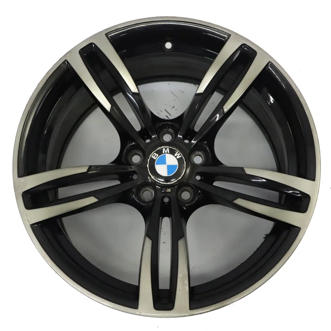 BMW F80 M3 F82 M4 Hinter Rad Alufelge M Doppelspeiche 437M 19" 10J 2284756