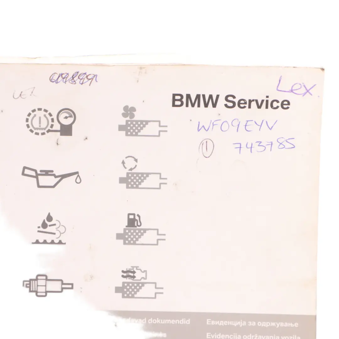 BMW E60 E61 E81 X3 E83 E87 E90 E91 LCI Service Booklet Book 2602175