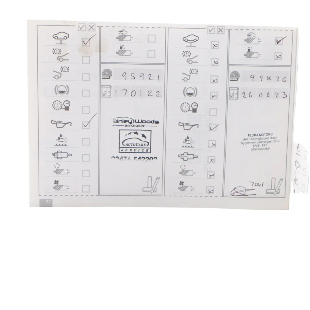 BMW E60 E61 E81 X3 E83 E87 E90 E91 LCI Service Booklet Book 2602175