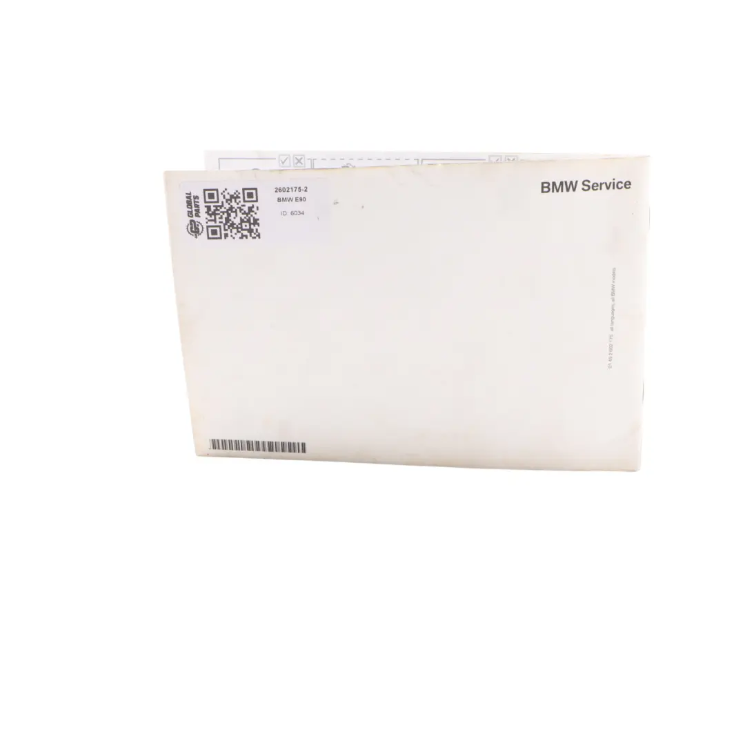 BMW E60 E61 E81 X3 E83 E87 E90 E91 LCI Service Booklet Book 2602175