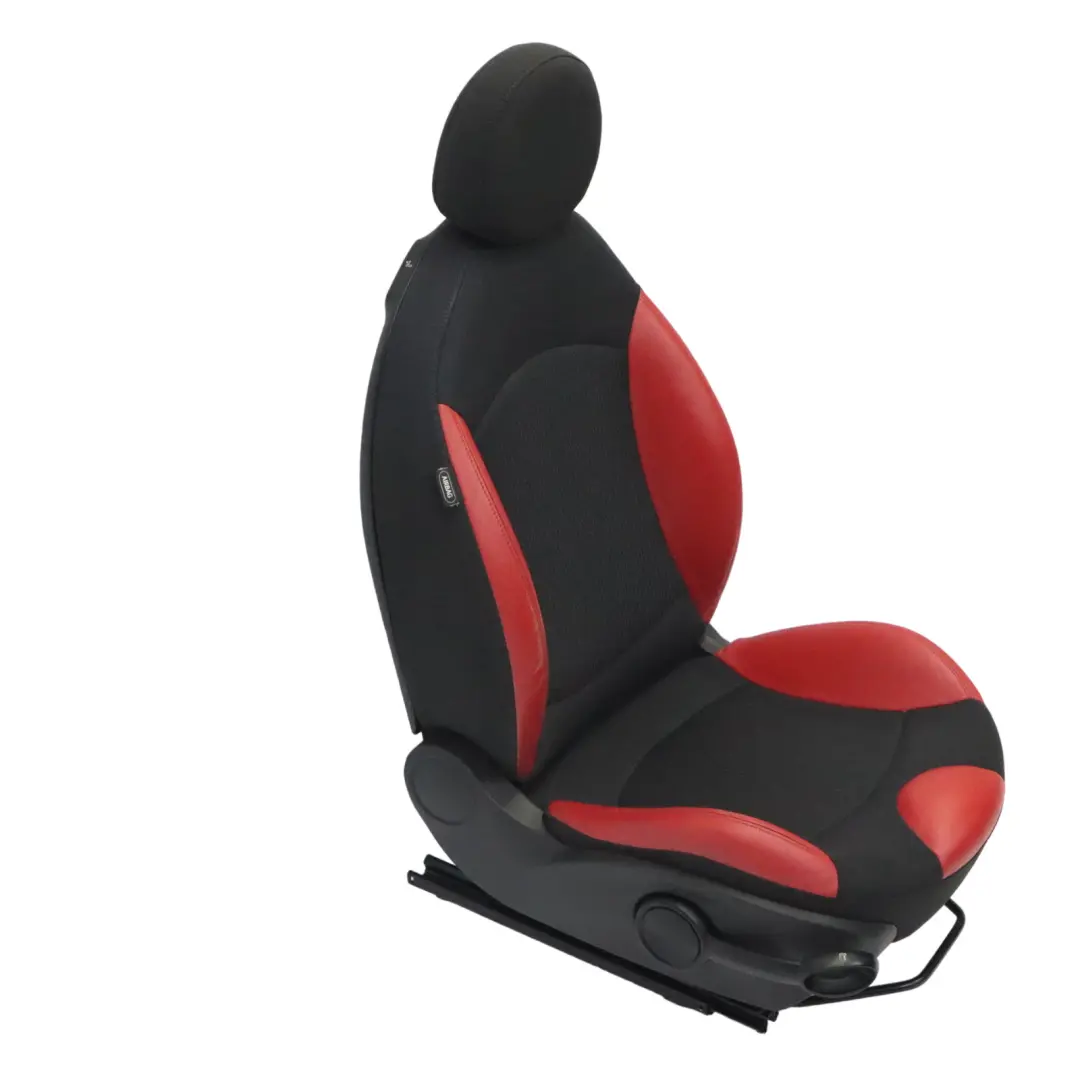 Asiento Deportivo Delantero Mini R55 R56 Delantero Derecho Tela Cuero Rojo