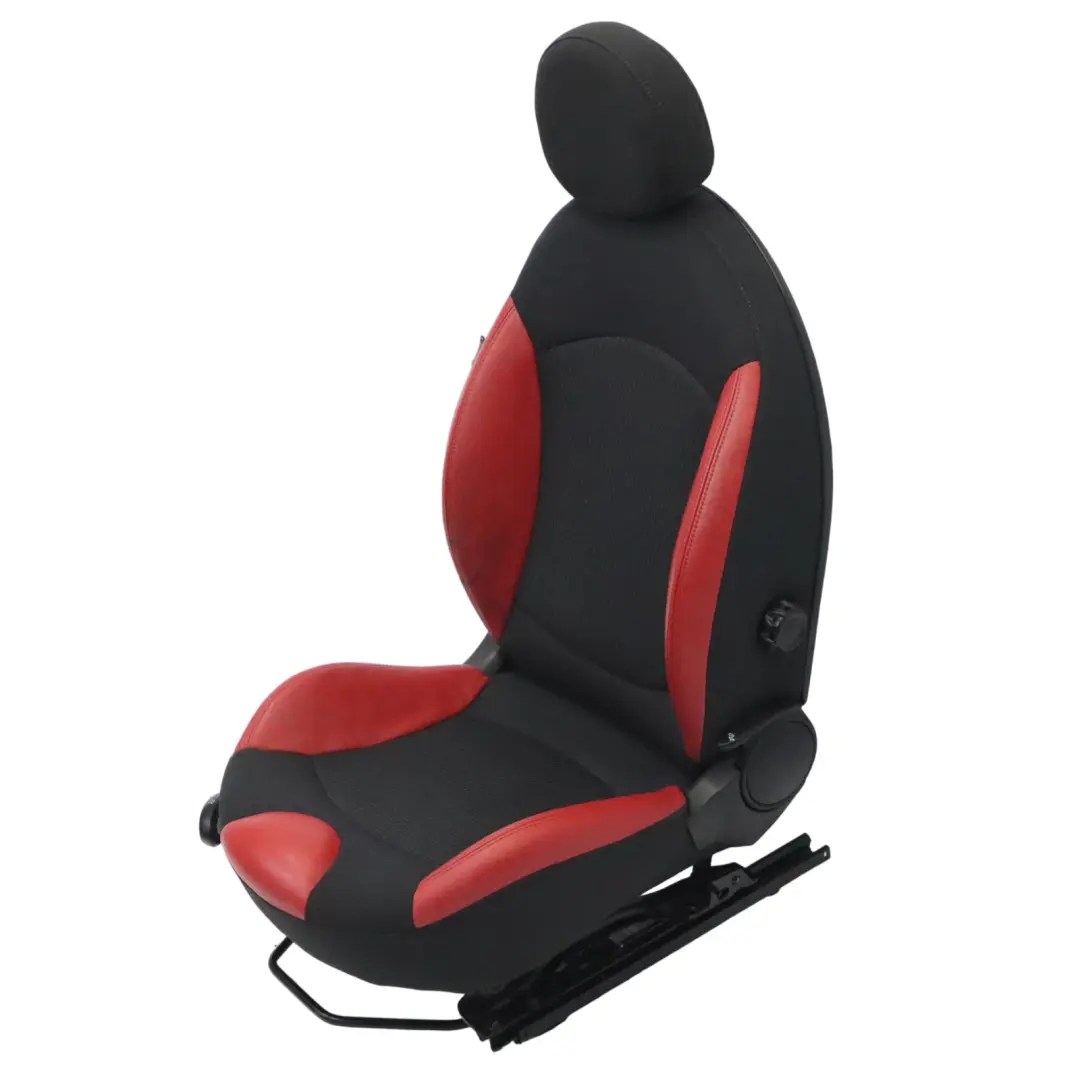 Asiento Deportivo Delantero Mini R55 R56 Delantero Derecho Tela Cuero Rojo