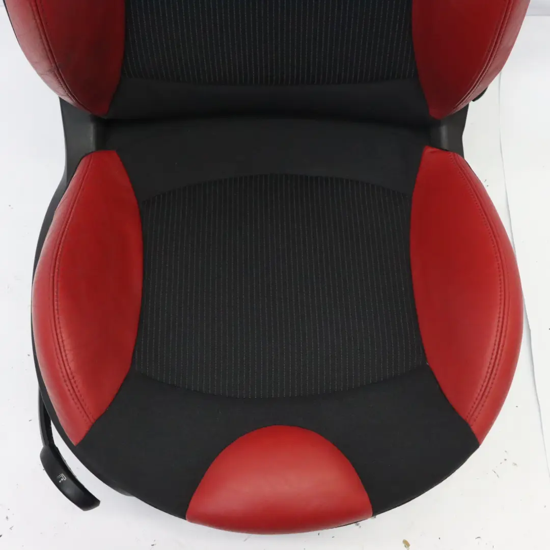 Asiento Deportivo Delantero Mini R55 R56 Delantero Derecho Tela Cuero Rojo