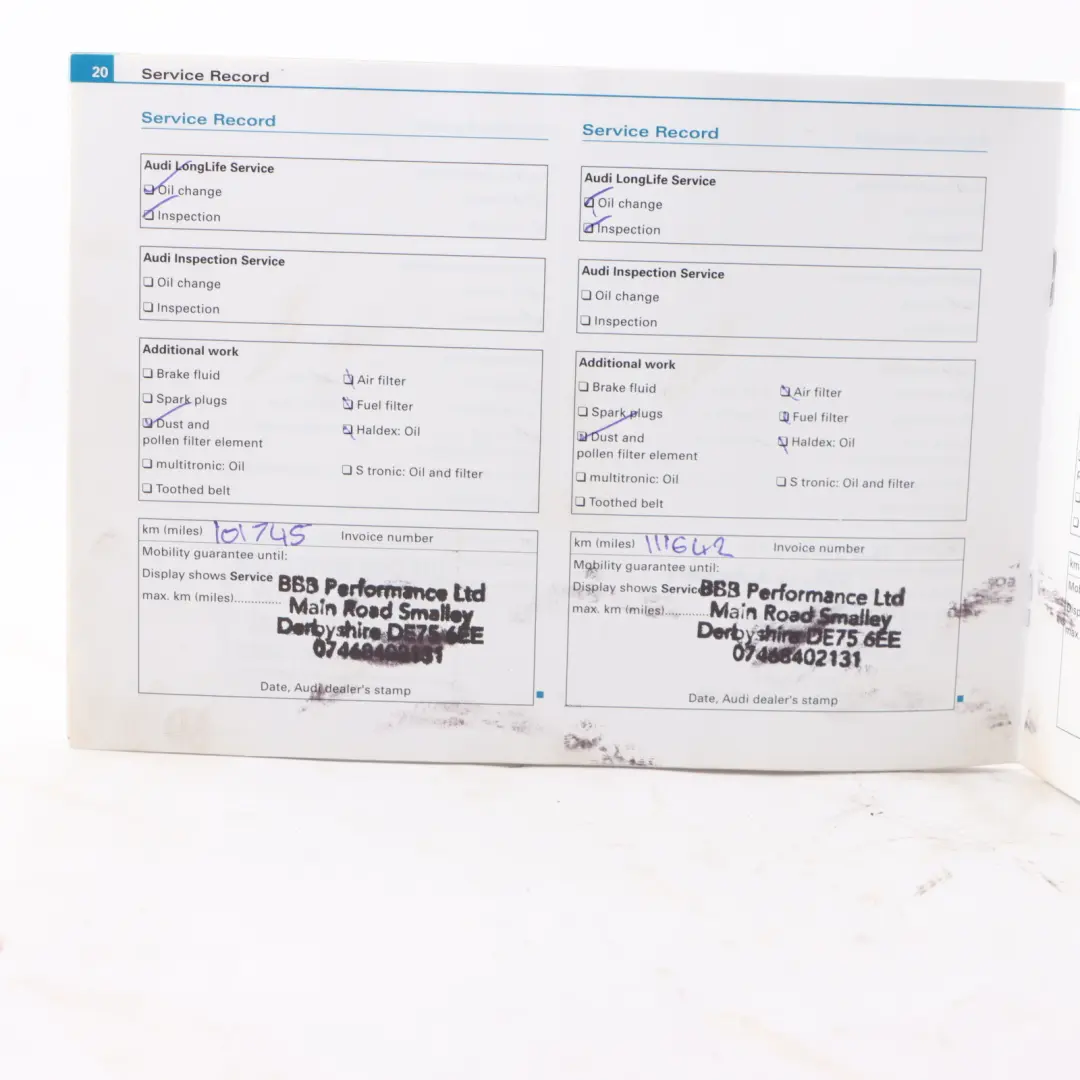 Audi A5 8T Owner's Handbook Manual Booklet Case 2825618T320