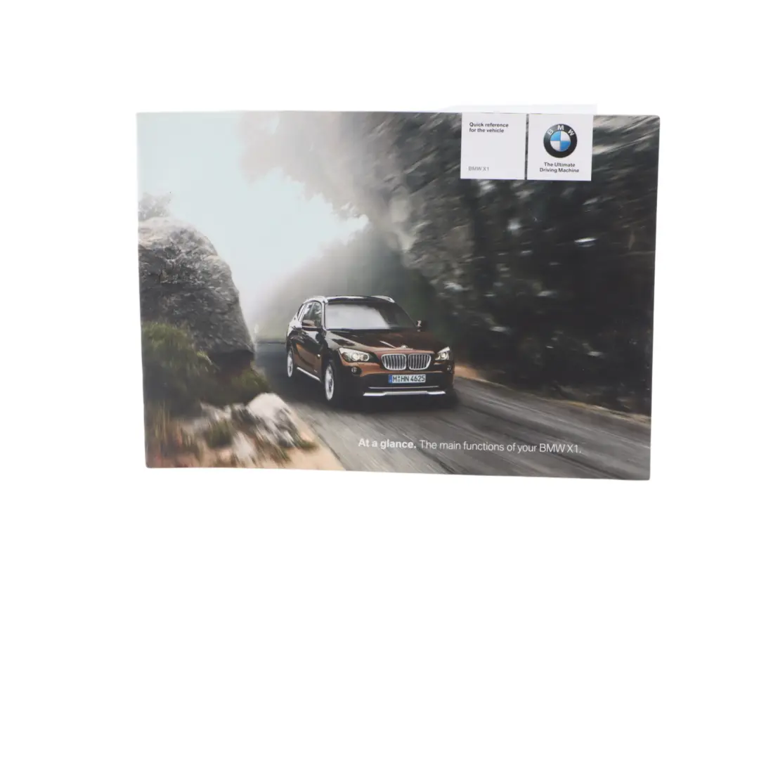 BMW X1 E84 Owner's Handbook Service Booklet Instructions Pouch Case Wallet