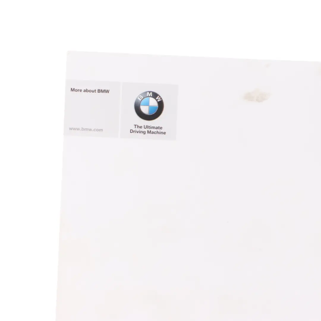 BMW F20 Owner's Handbook Instruction Booklet Book 2966615