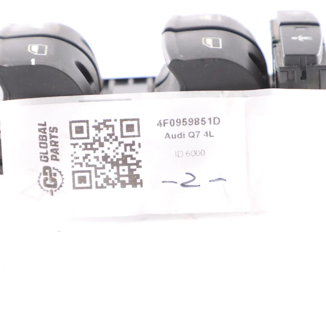 Audi A6 C6 Driver's Door Window Control Switch Panel Button 4F0959851D