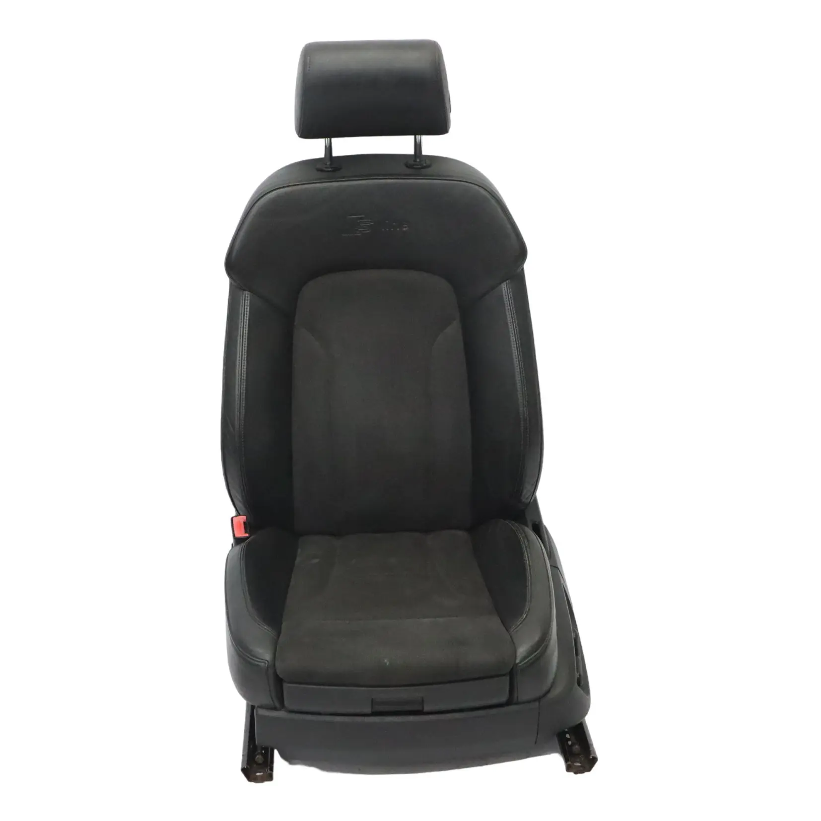 Audi Q7 4L Seat Front Left N/S S-Line Sport Heated Leather Alcantara Black