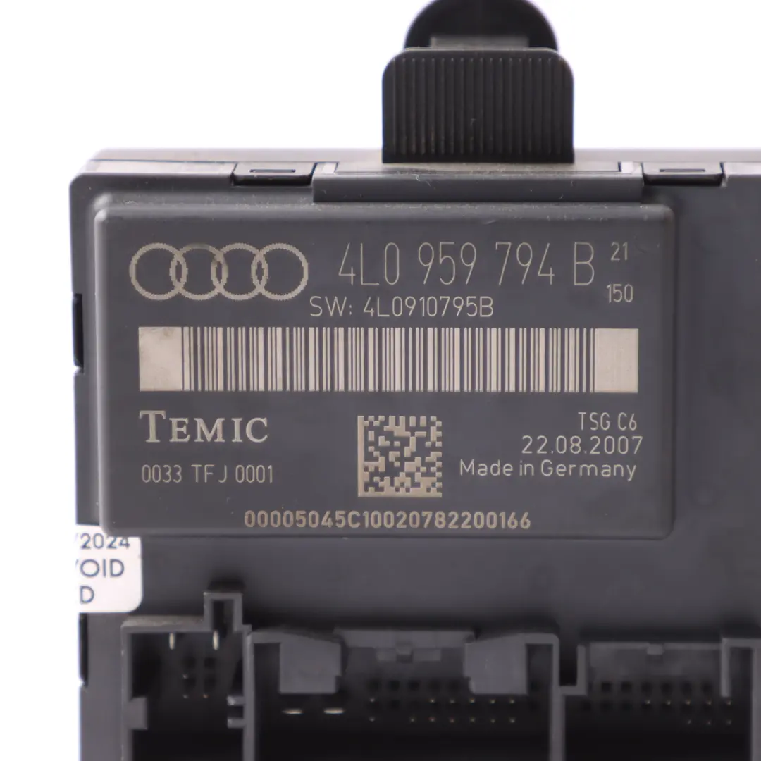 Audi Q7 4L Módulo Control Unidad Eléctrica ECU Trasera Derecha 4L0959794B