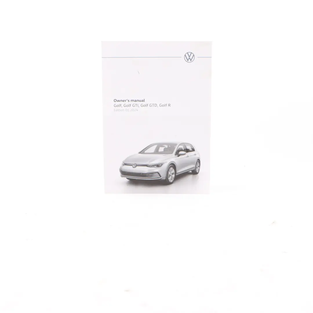 Volkswagen VW Golf Mk8 Owner's Handbook Manual Book Pouch Case Wallet Set