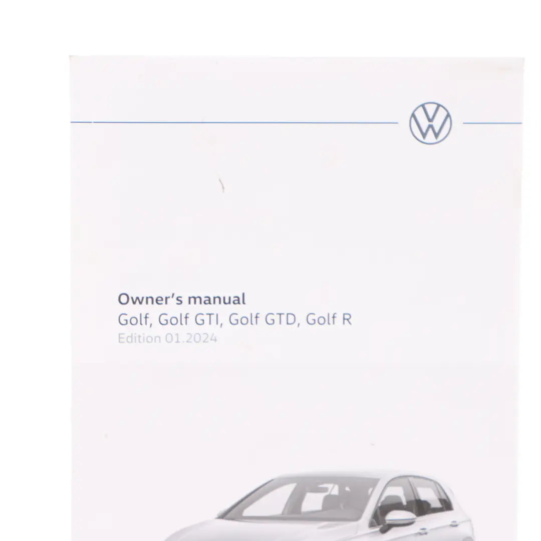 Volkswagen VW Golf Mk8 Owner's Handbook Manual Book Pouch Case Wallet Set