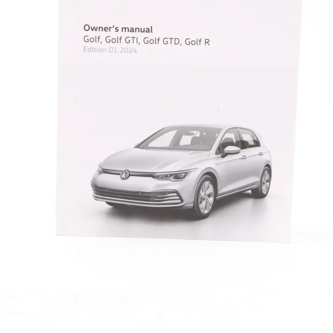 Volkswagen VW Golf Mk8 Owner's Handbook Manual Book Pouch Case Wallet Set