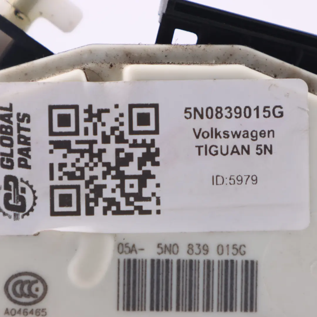 Volkswagen VW Tiguan 5N Cerradura Puerta Trasera Izquierda Pestillo 5N0839015G