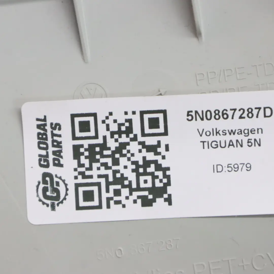 VW Tiguan 5N Osłona Słupka Lewy Tył Panel Słupka C 5N0867287D