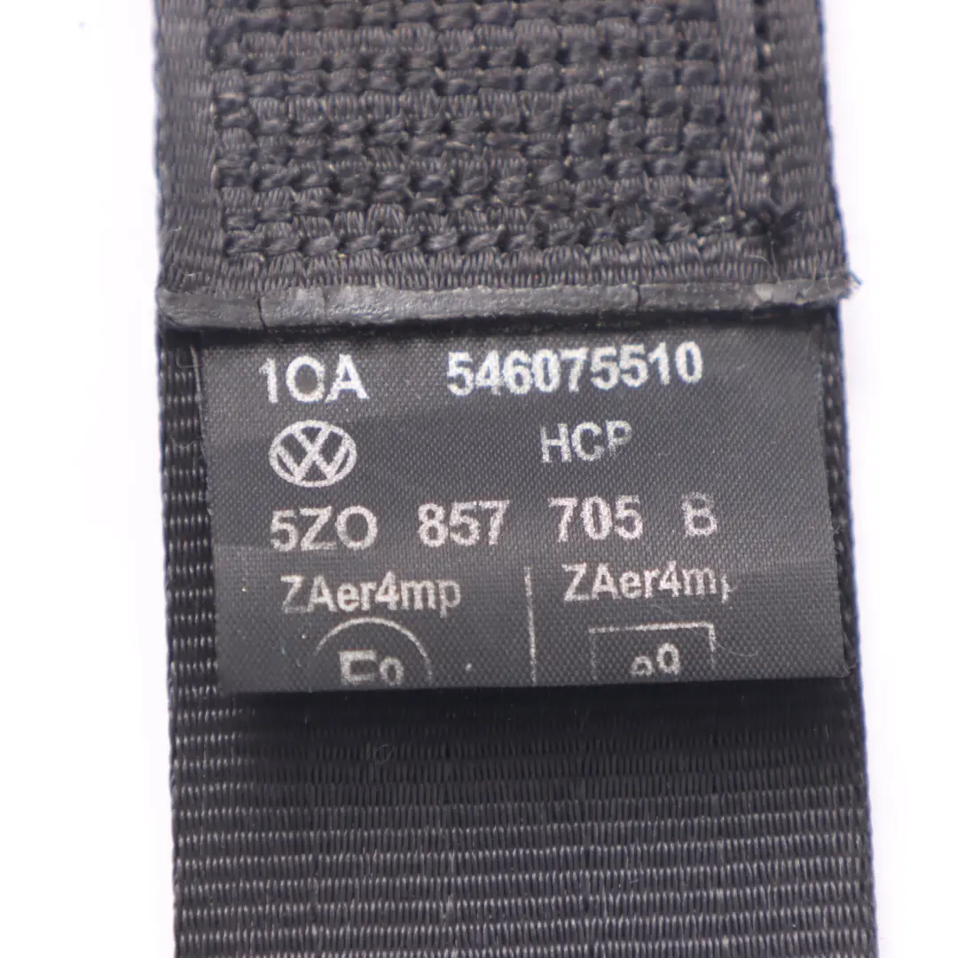 VW Volkswagen Fox 5Z Seatbelt Front Left N/S Seat Belt Black 5Z0857705B