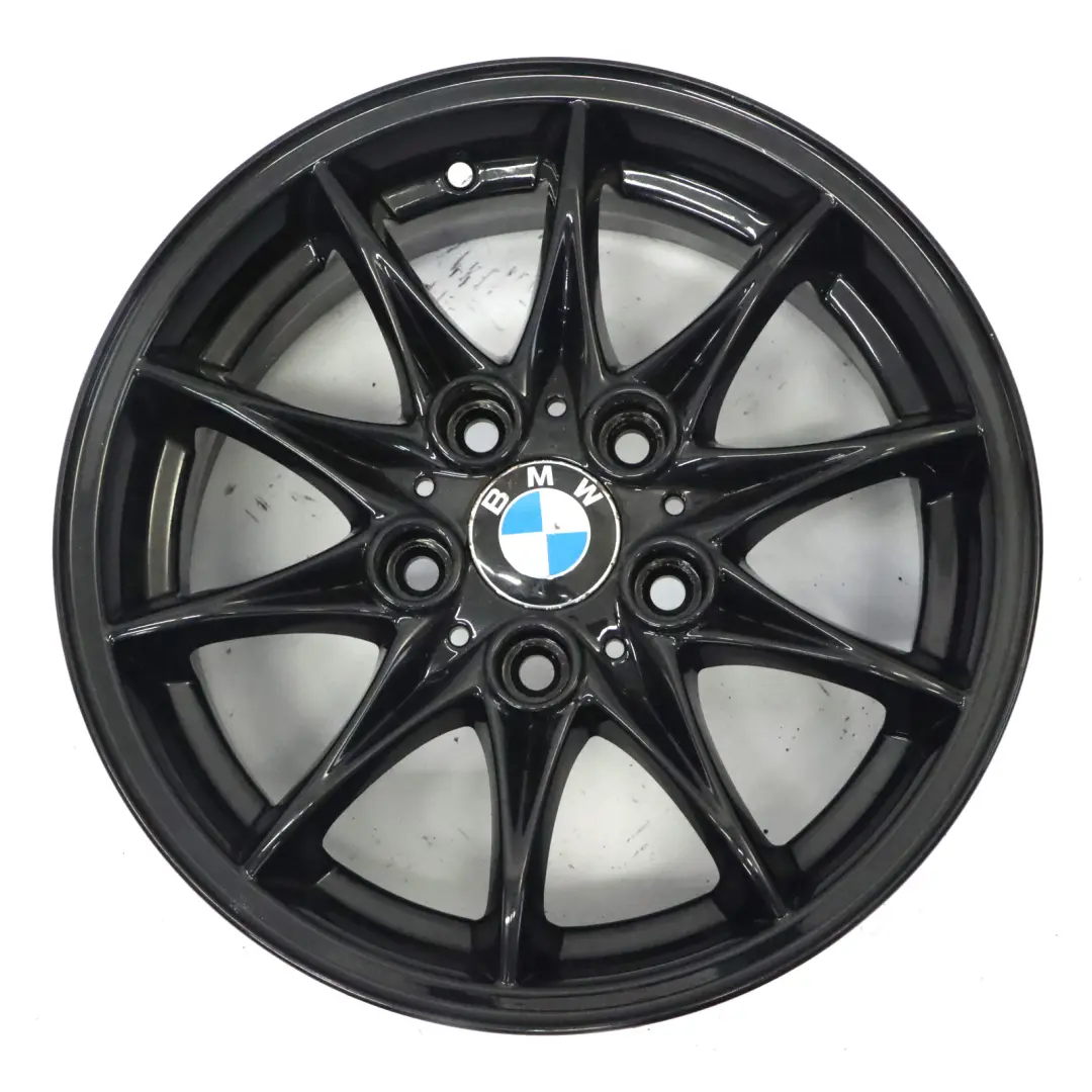 BMW Z4 E85 llanta Aleación Negro 16" Estrella Spoke 104 ET:47 7J 6758189