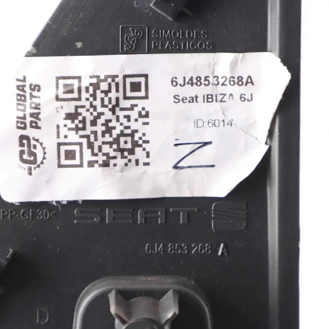 Seat Ibiza 6J Cover Door Outer Trim Rear Right O/S 6J4853268A