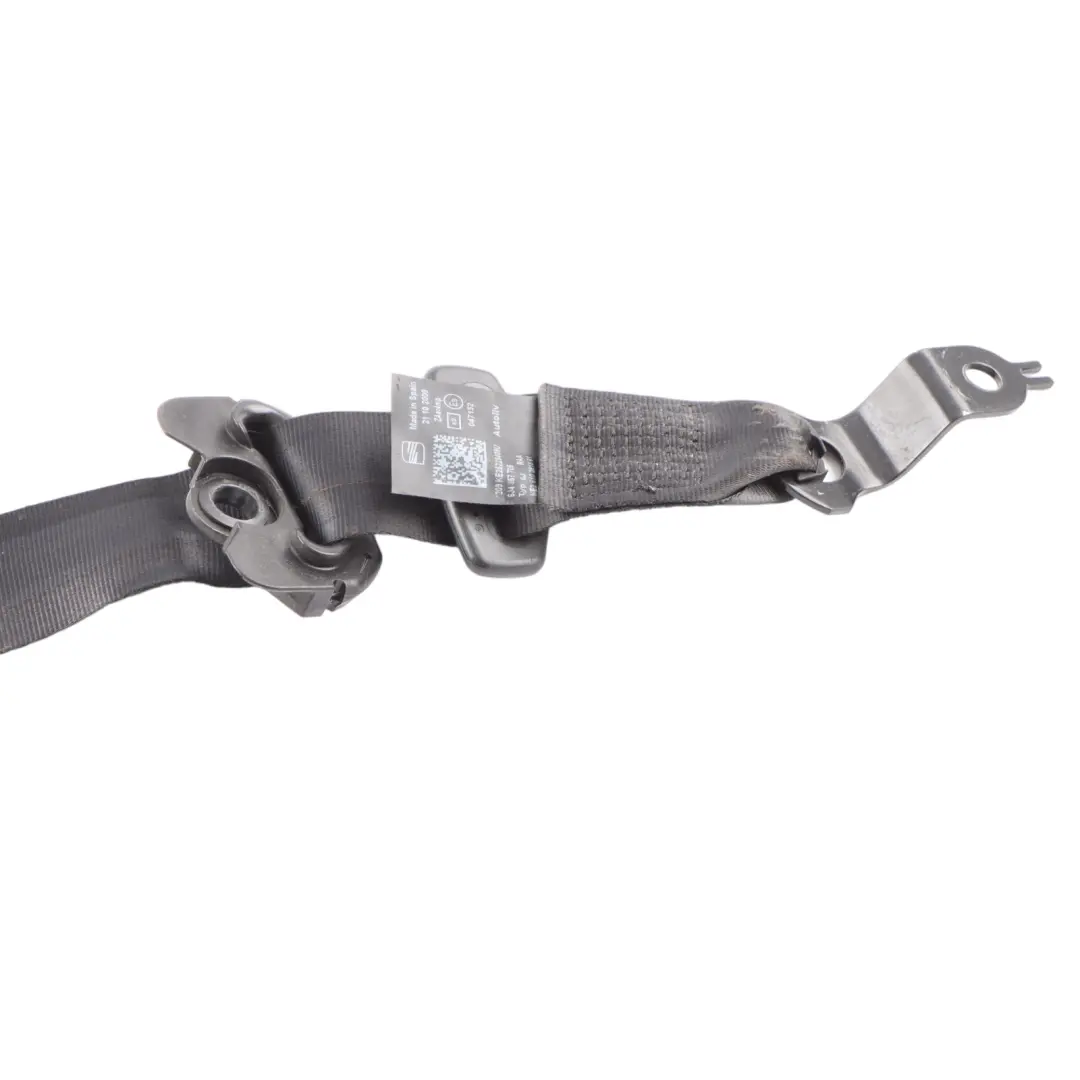 Seat Ibiza 6J Seatbelt Front Left N/S Seat Upper Belt Black 6J4857705