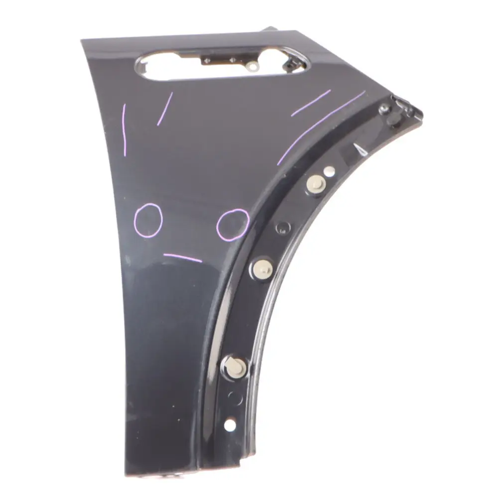 Mini R50 R52 Front Right O/S Wing Panel Fender Astro Black Metallic - A25