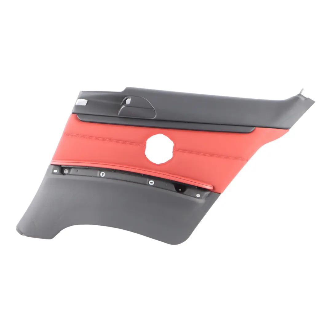 BMW E92 Rear Right O/S Lateral Cover Trim Panel Lining Red Leather